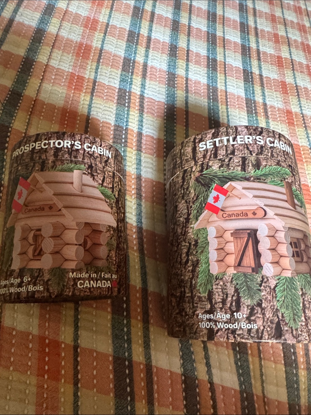 Prospector's & Settler's Cabin Wooden Model Kits - Natural Wood